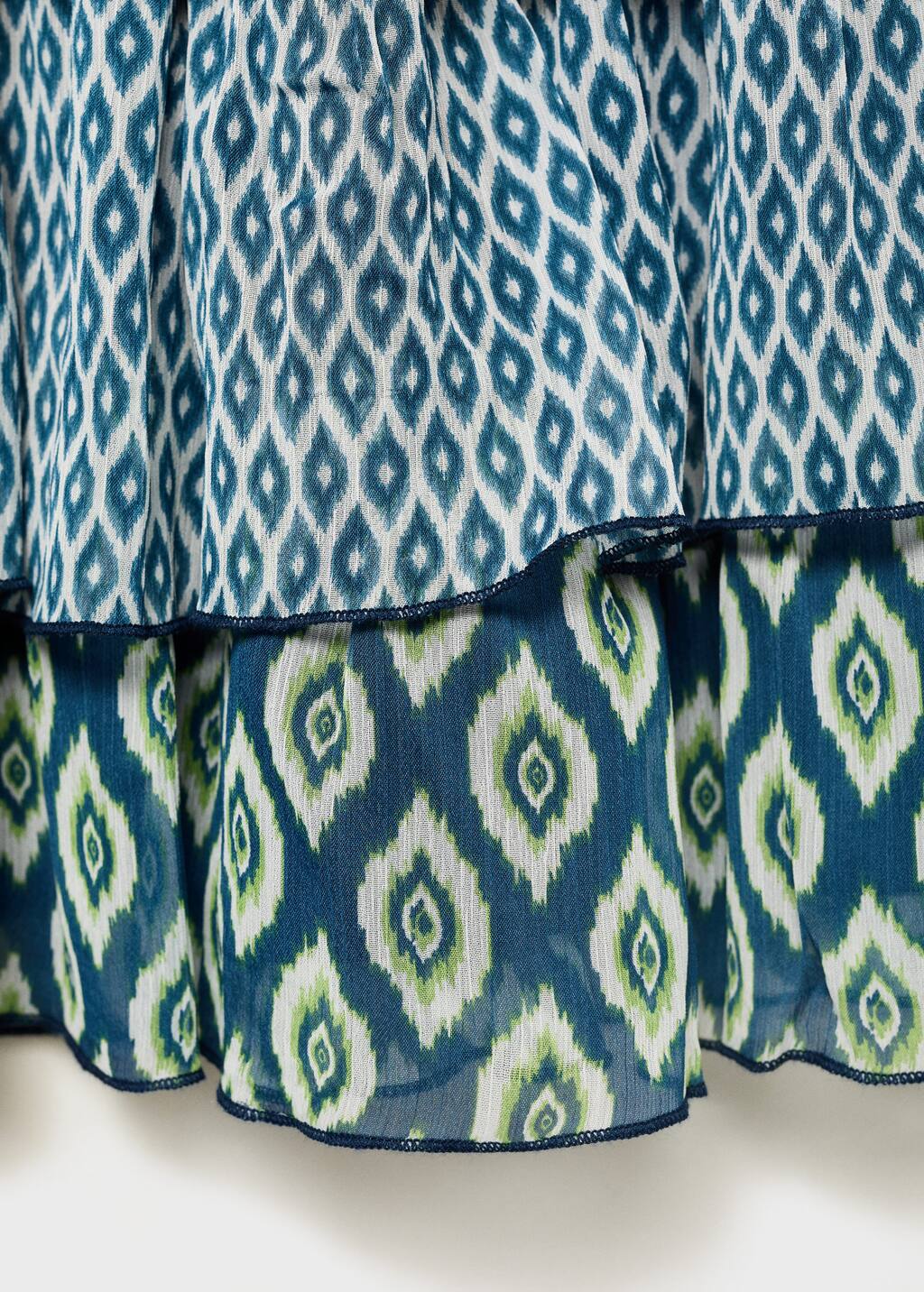 Printed ruffle skirt