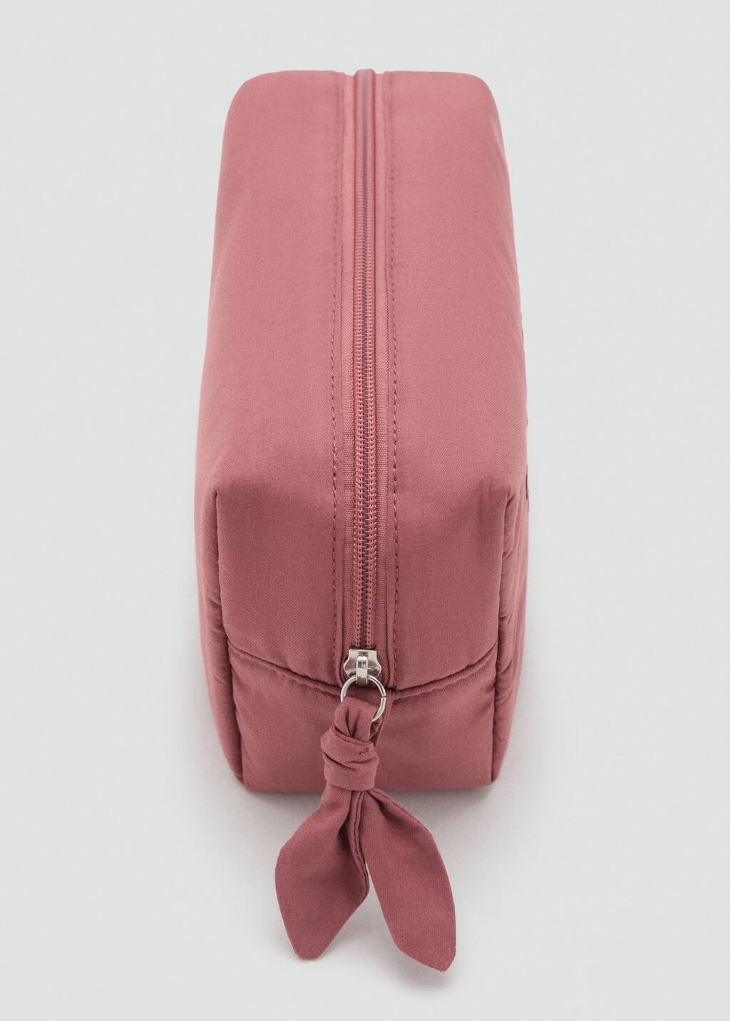 Embroidered cosmetic bag