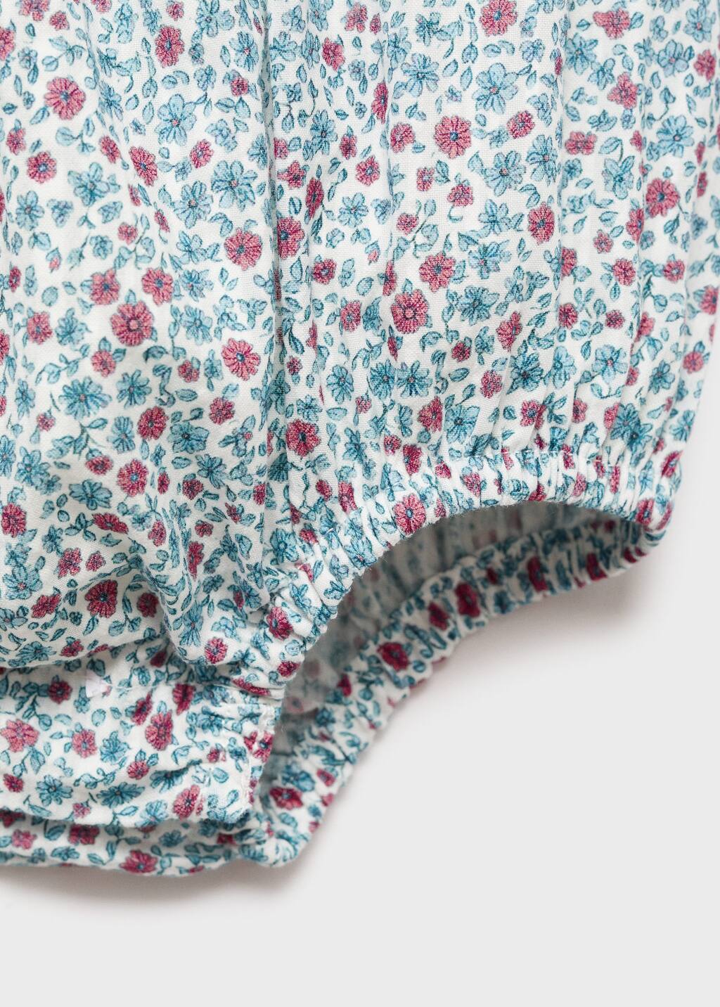 Floral-print romper suit