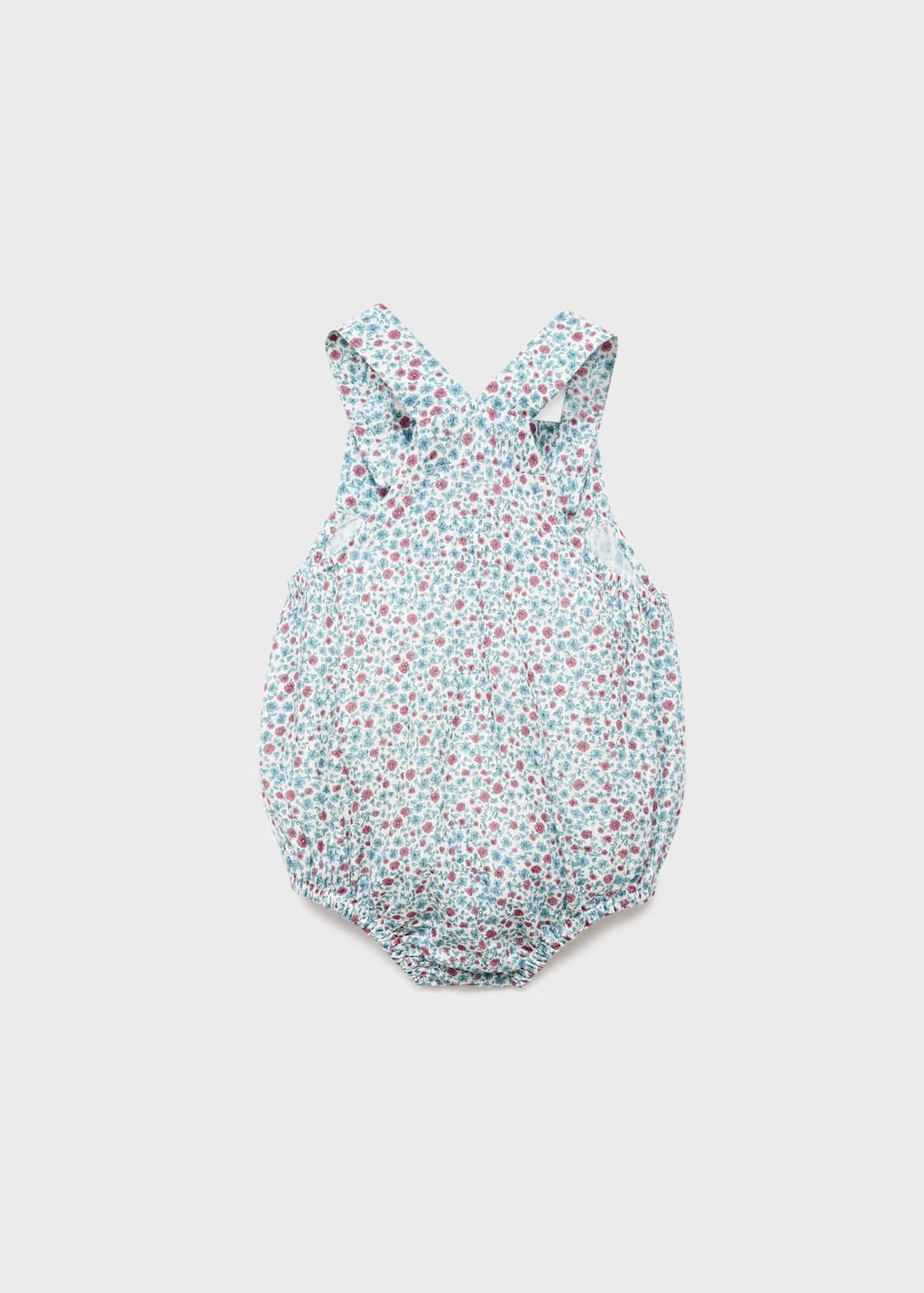 Floral-print romper suit