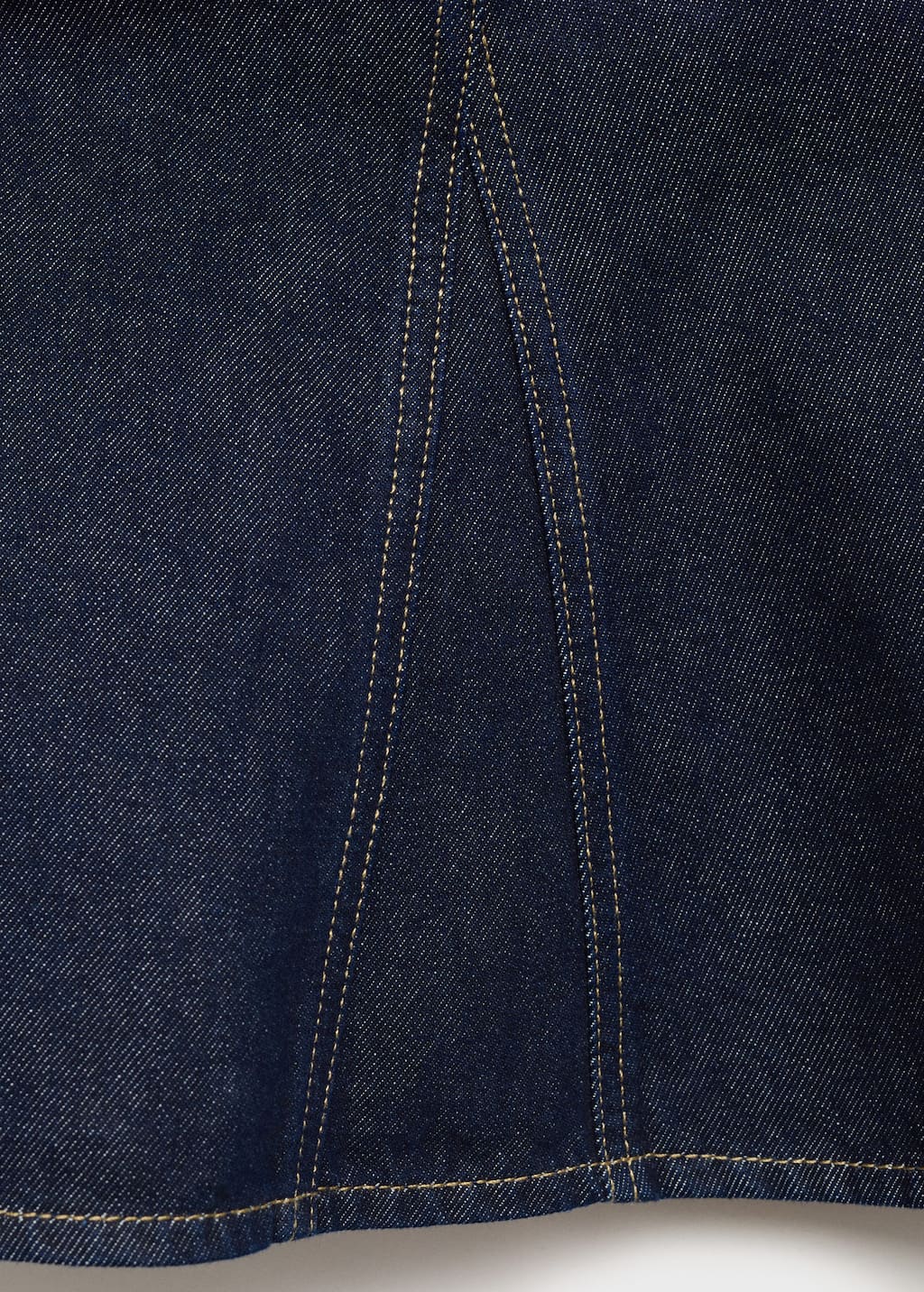 Denim peplum top
