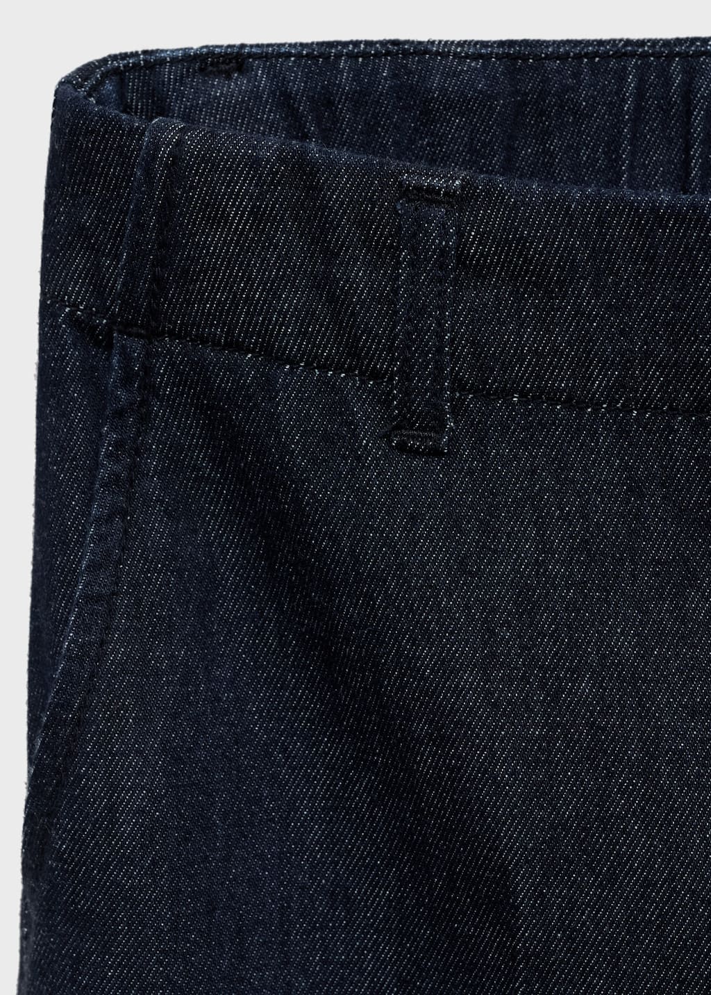 High-waisted wide leg denim pants