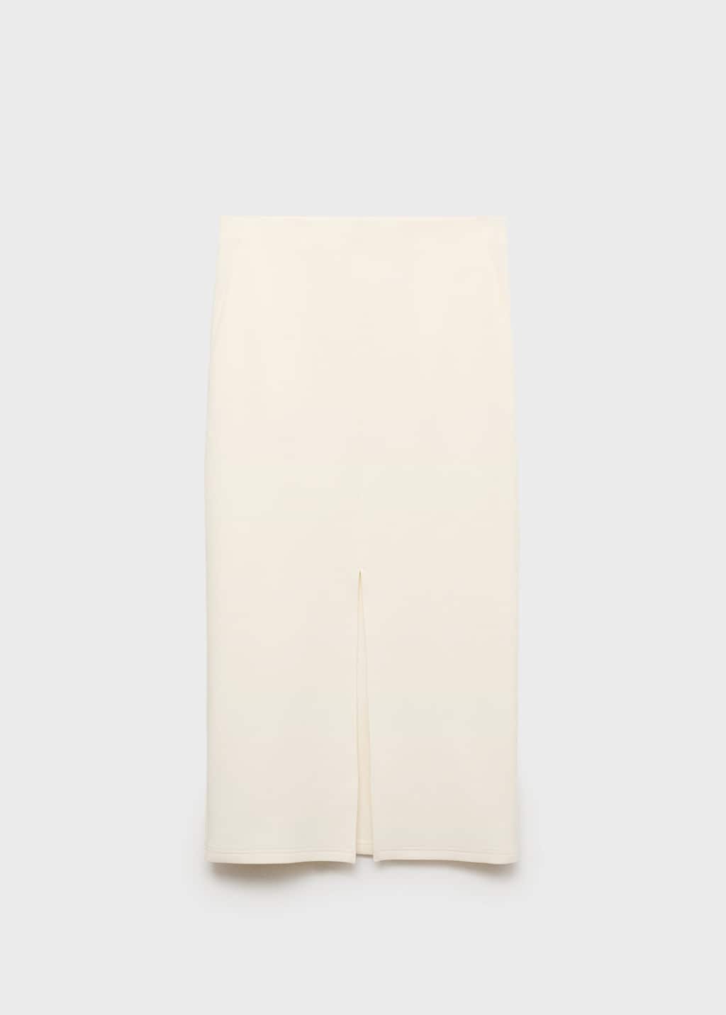 Cotton skirt with opening