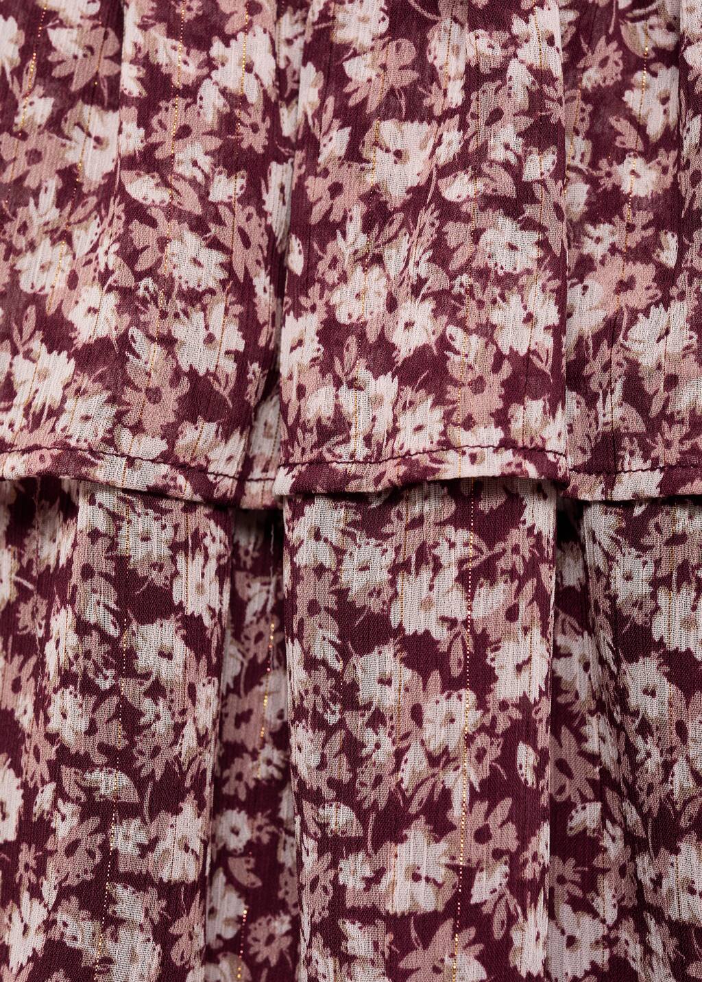 Printed ruffle skirt
