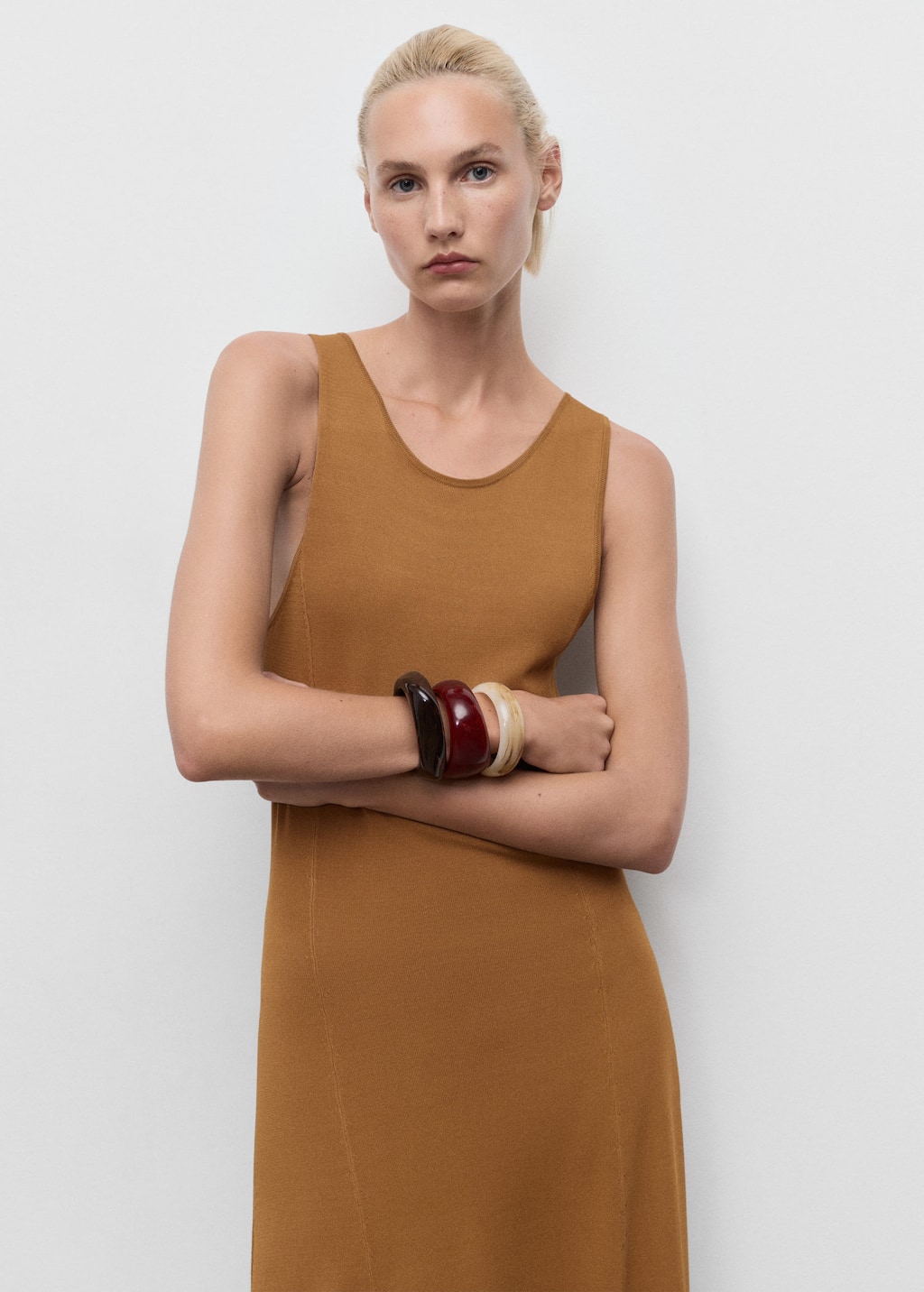 Knit long dress