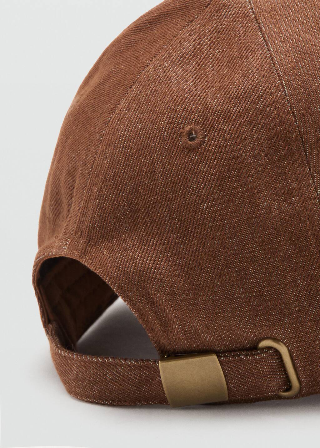 Cotton cap with embroidered slogan