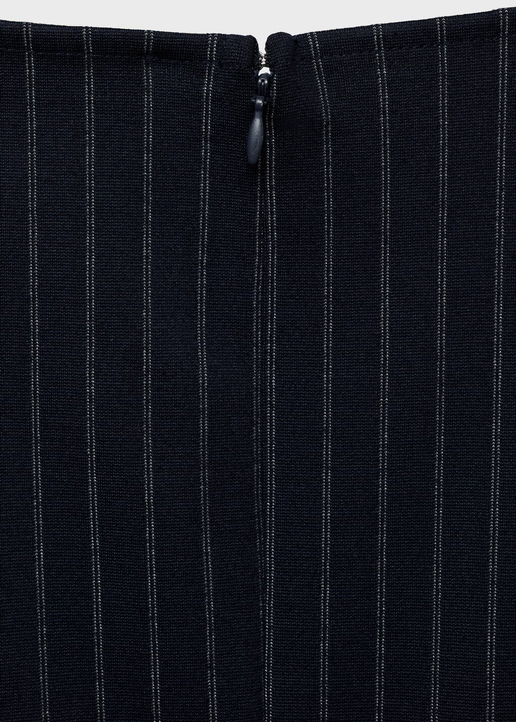 Short pinstripe dress