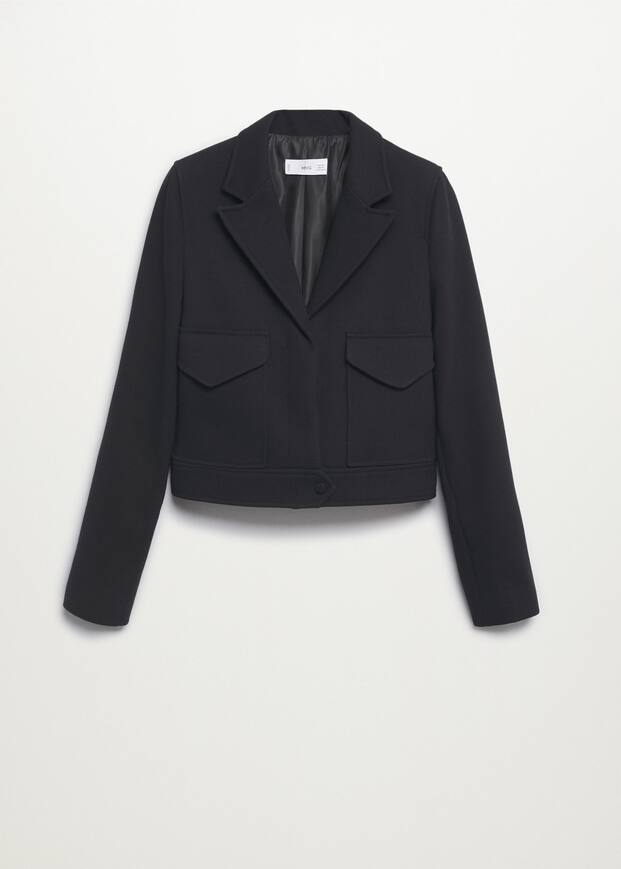 Cropped jacket with pocket