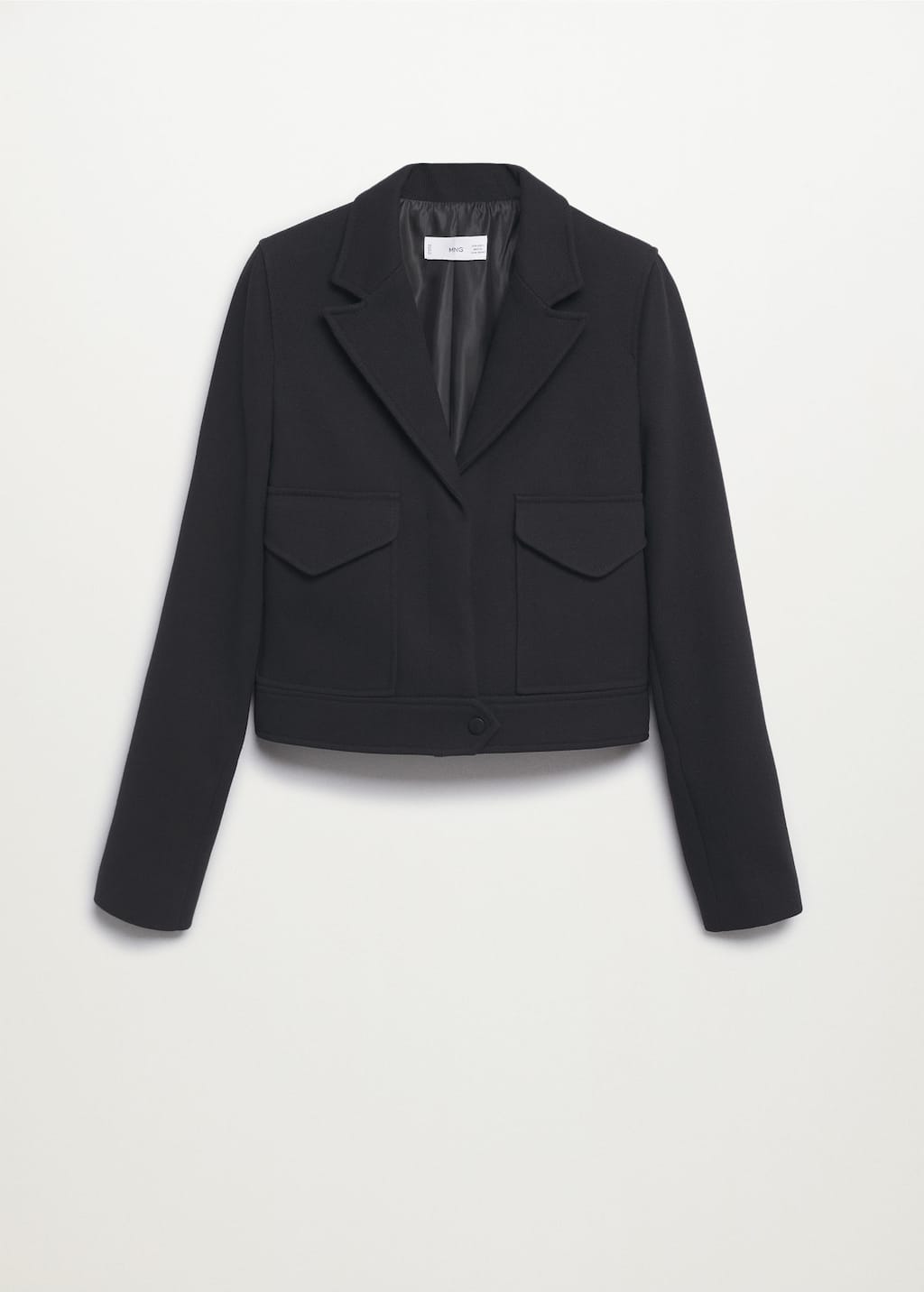 Cropped jacket with pockets