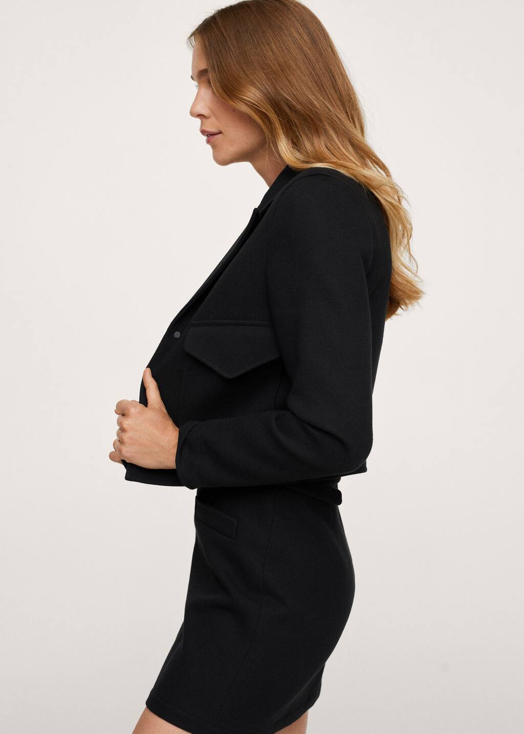 mango cropped jacket