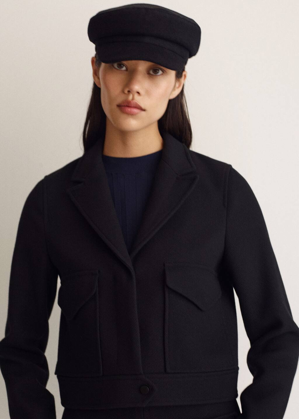 mango cropped jacket