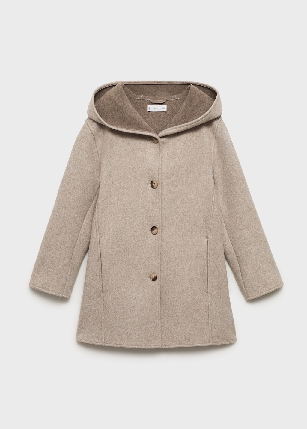 Cloth coat with pockets