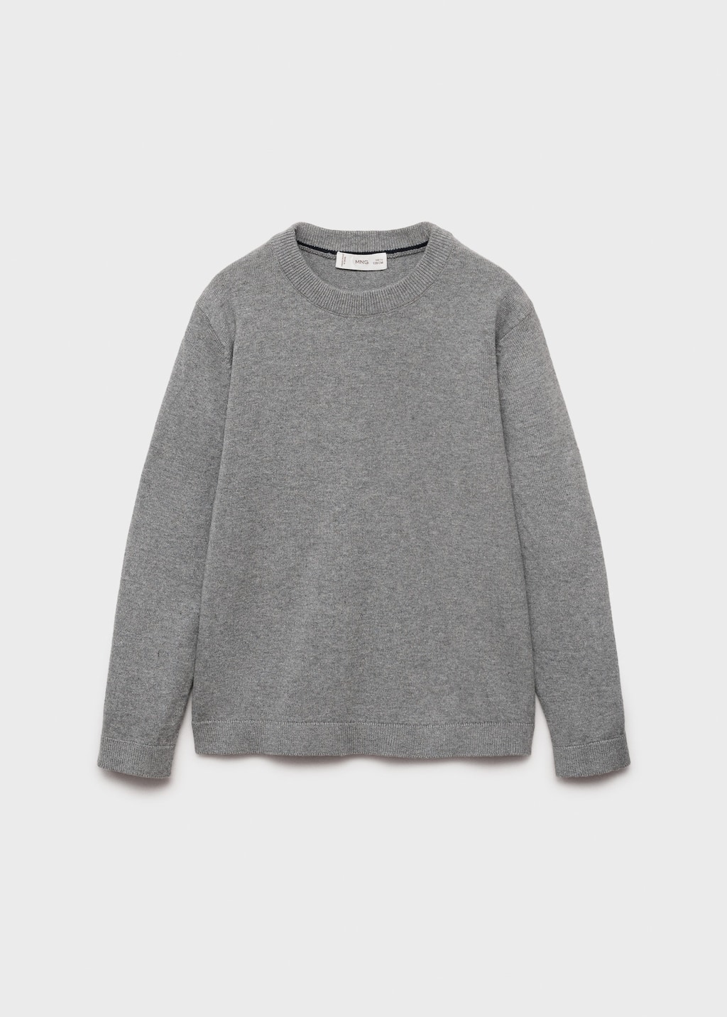 Mango Essential Cotton-blend Sweater In Gray
