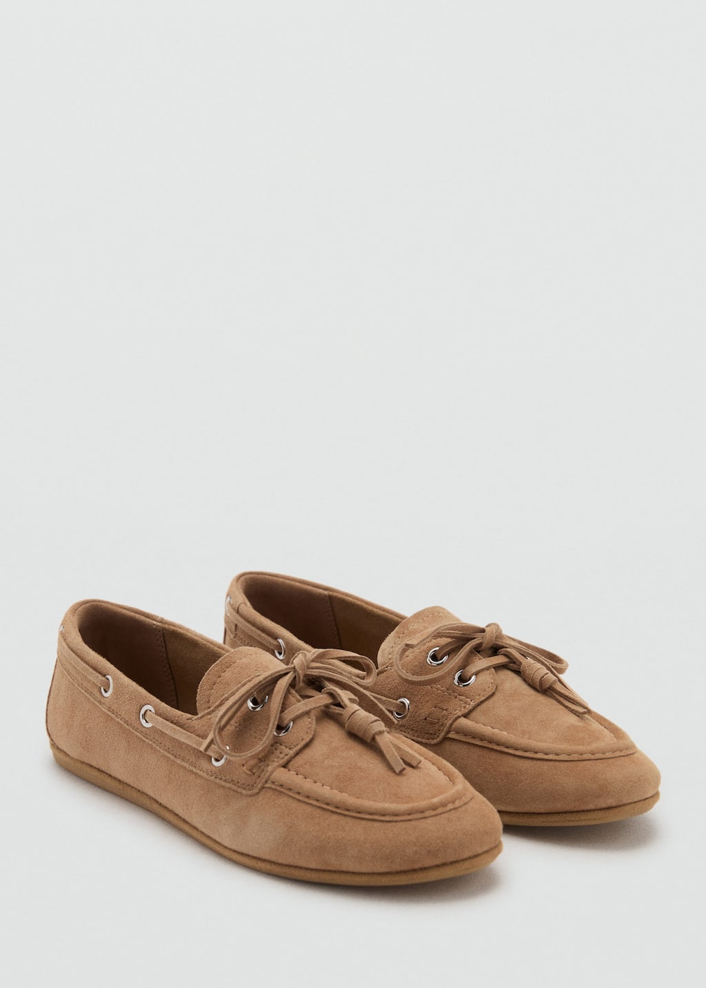 Mango Women's Suede Boat Shoes In Multi
