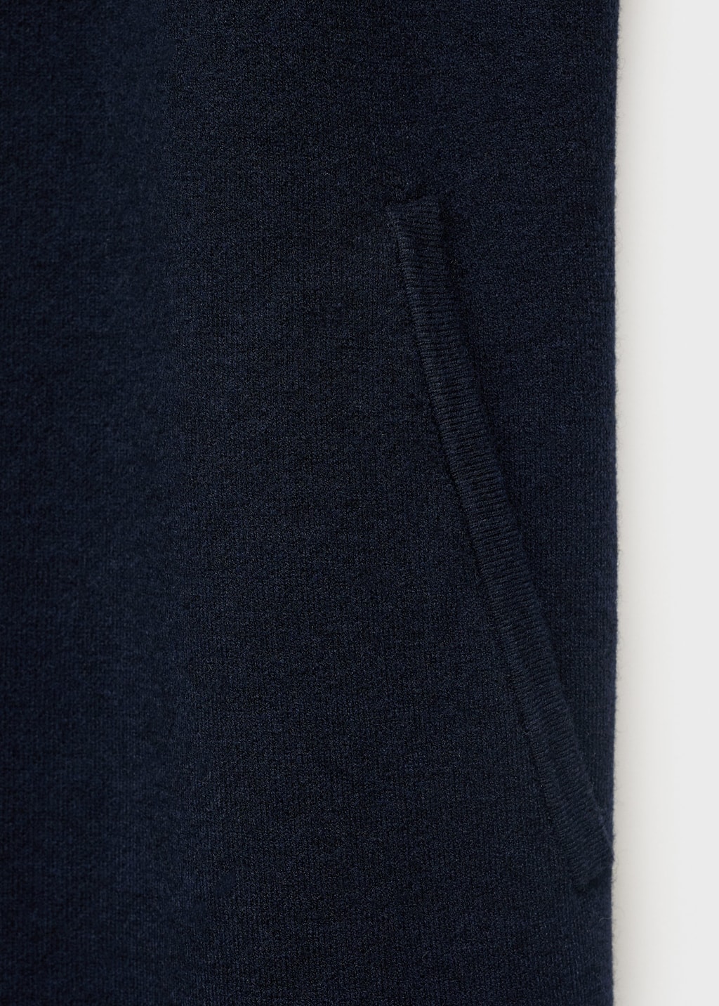 Knitted long coat