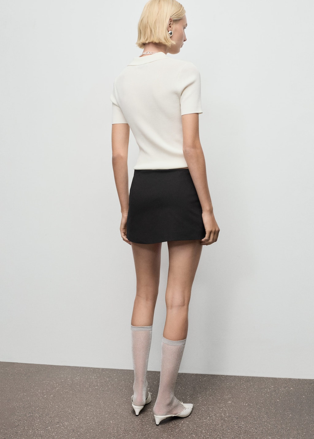 Mini skort with bow