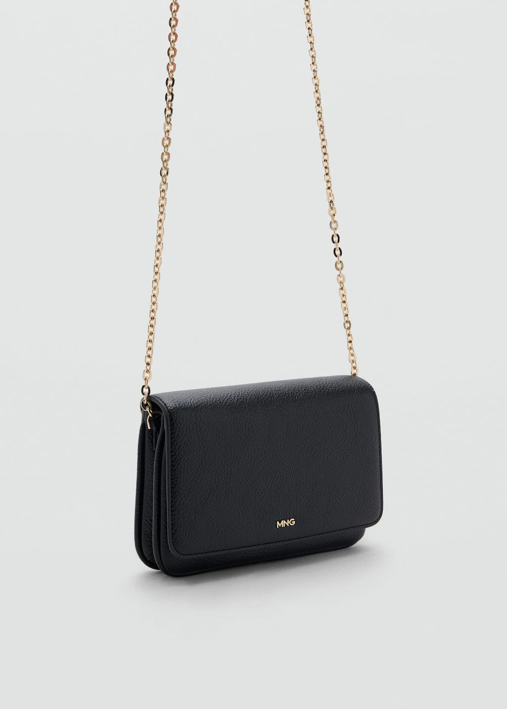 Mango Small Crossbody Bag Black In Black