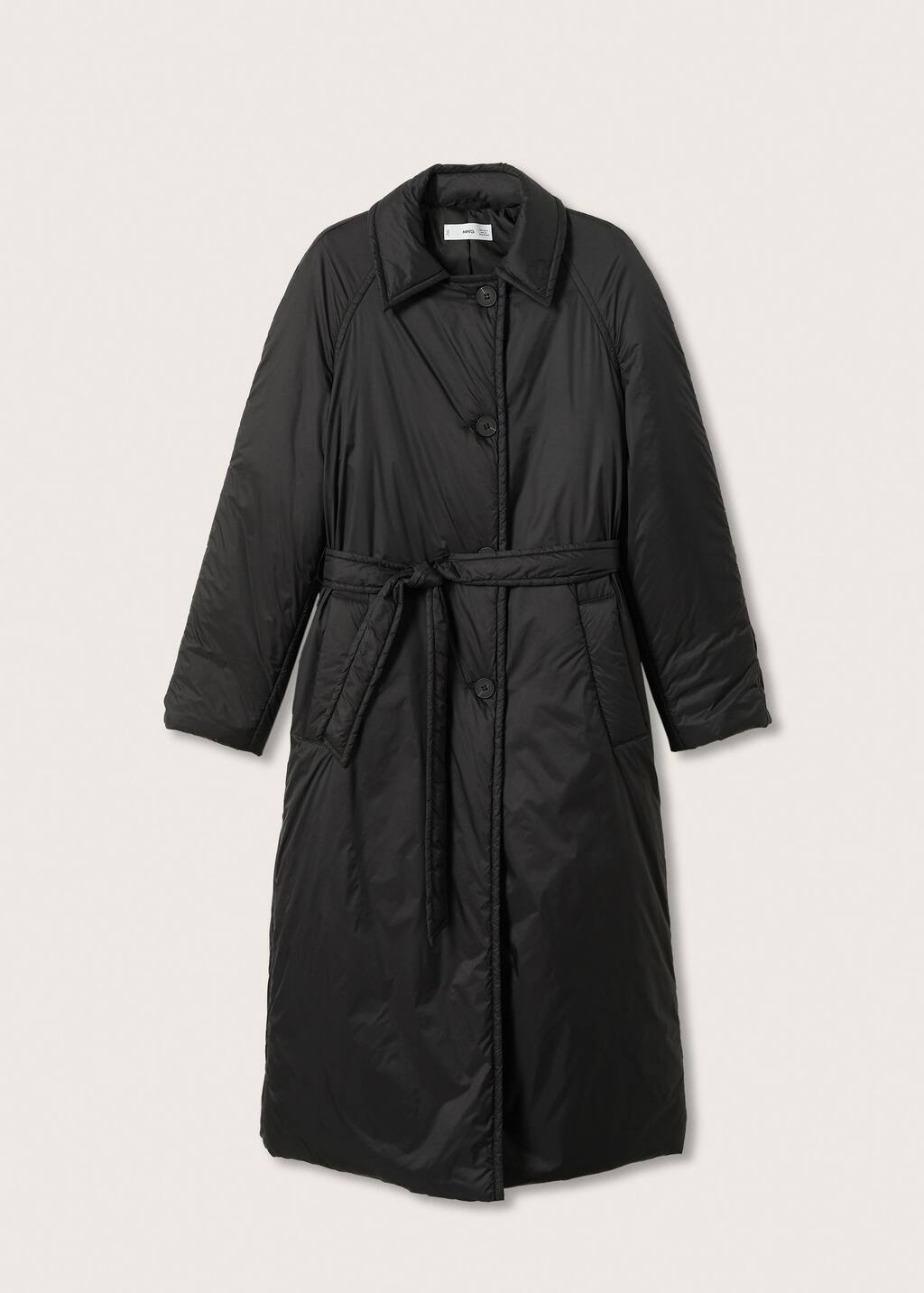 Belt Quilted Coat at Lori Francois blog