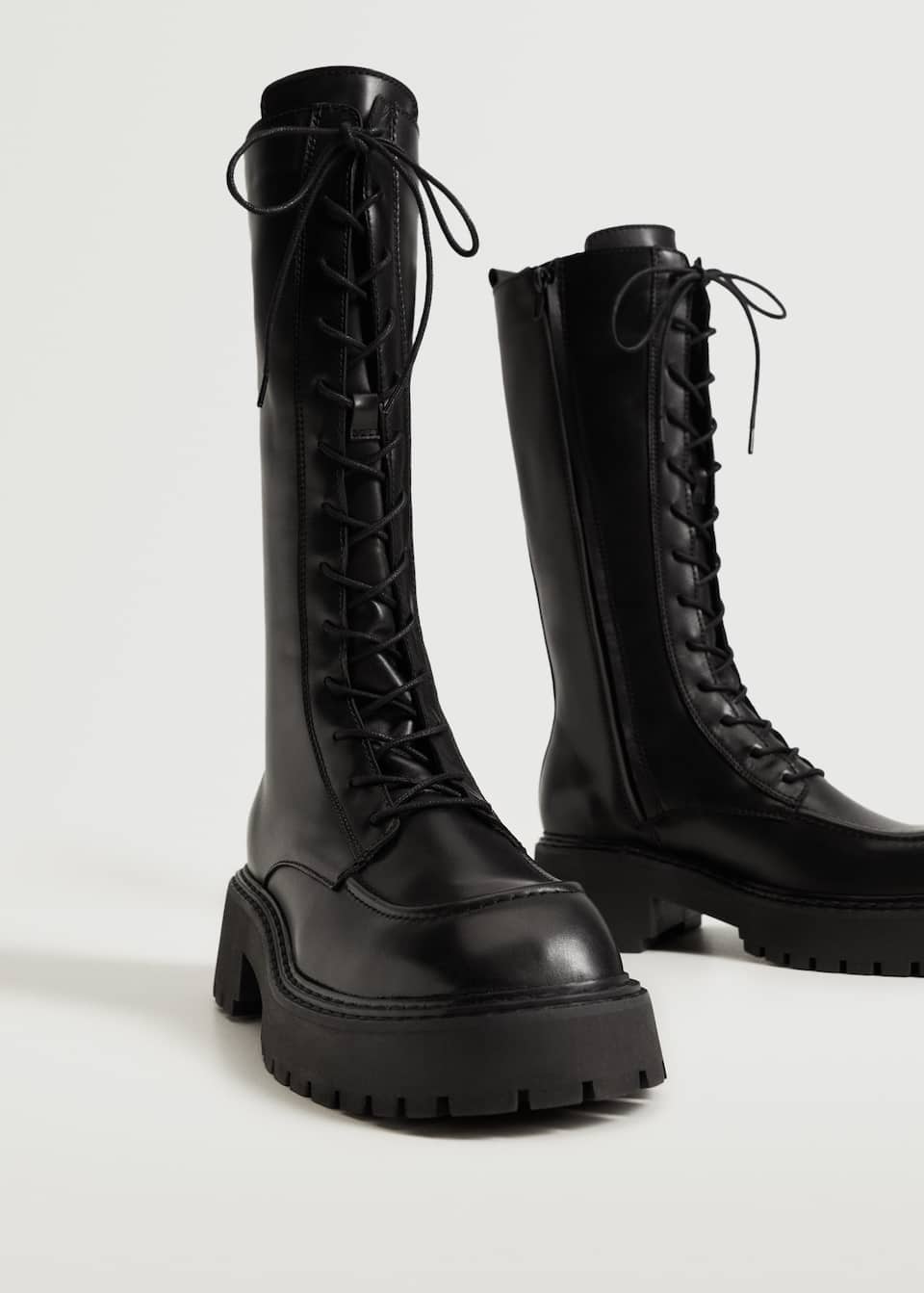 Mango Lace-up leather boots, £149.99