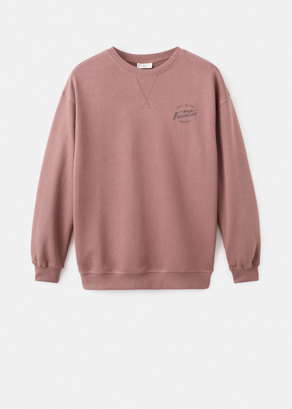 Mango Teen Sweatshirt Maroon In Purple