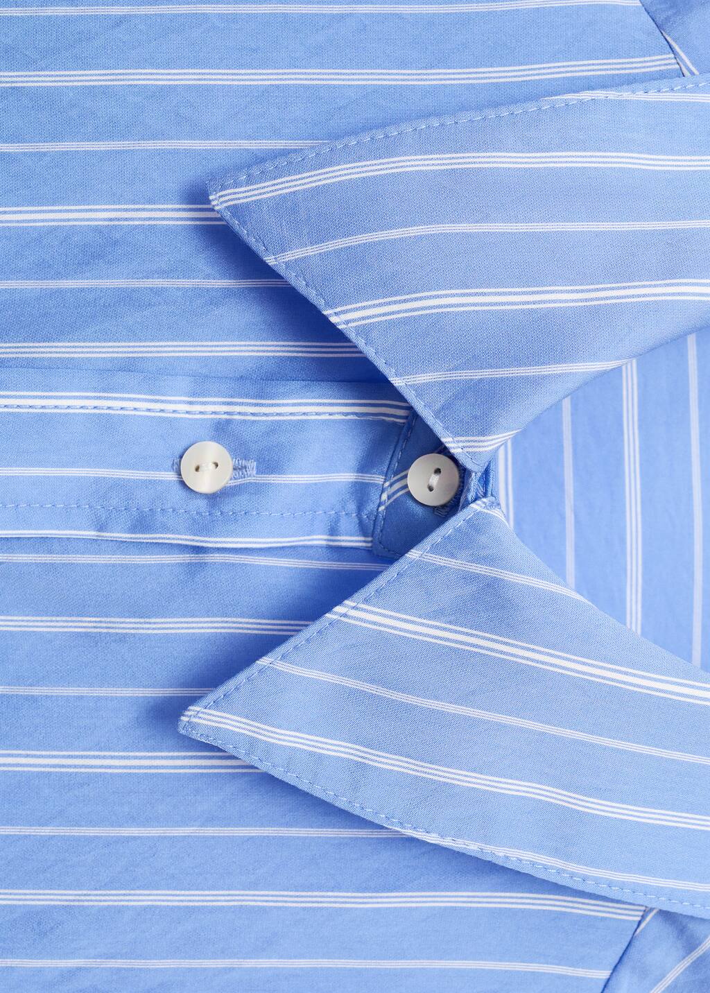 Striped straight shirt