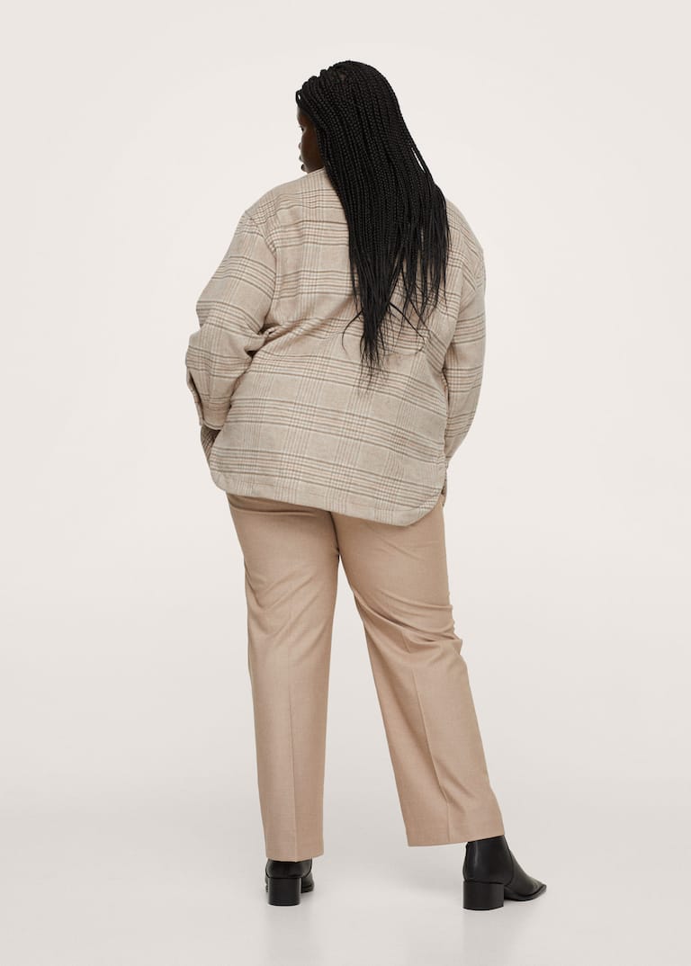 Surchemise carreaux oversize - Grandes tailles | MANGO OUTLET France surchemise carreaux mango