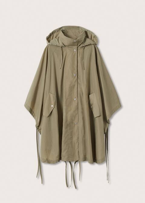 Pelerína oversize s kapucí - Zboží bez modelu