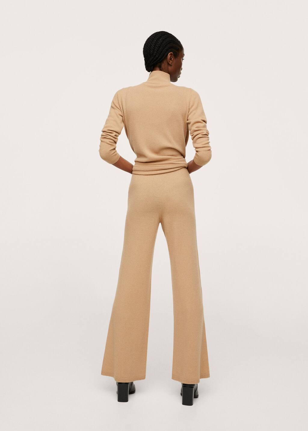 pantaloni maglia mango