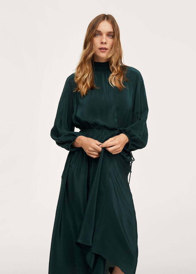 Drawstring waist dress Women MANGO OUTLET USA