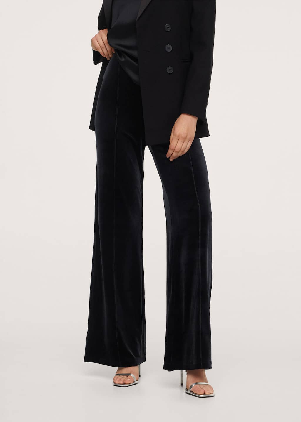 Pantalón terciopelo acampanado - Mujer | Mango El Salvador