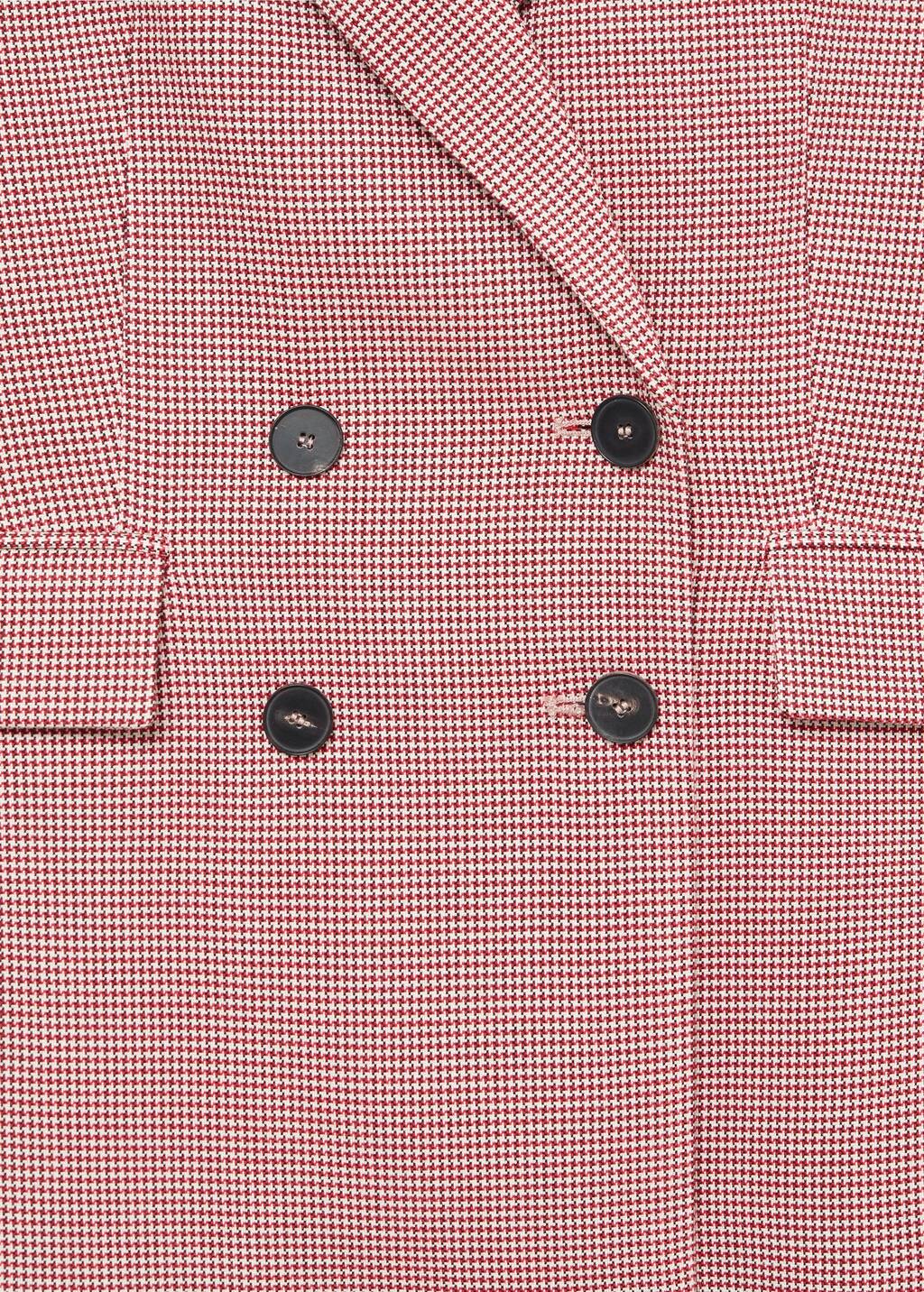mango pink check blazer