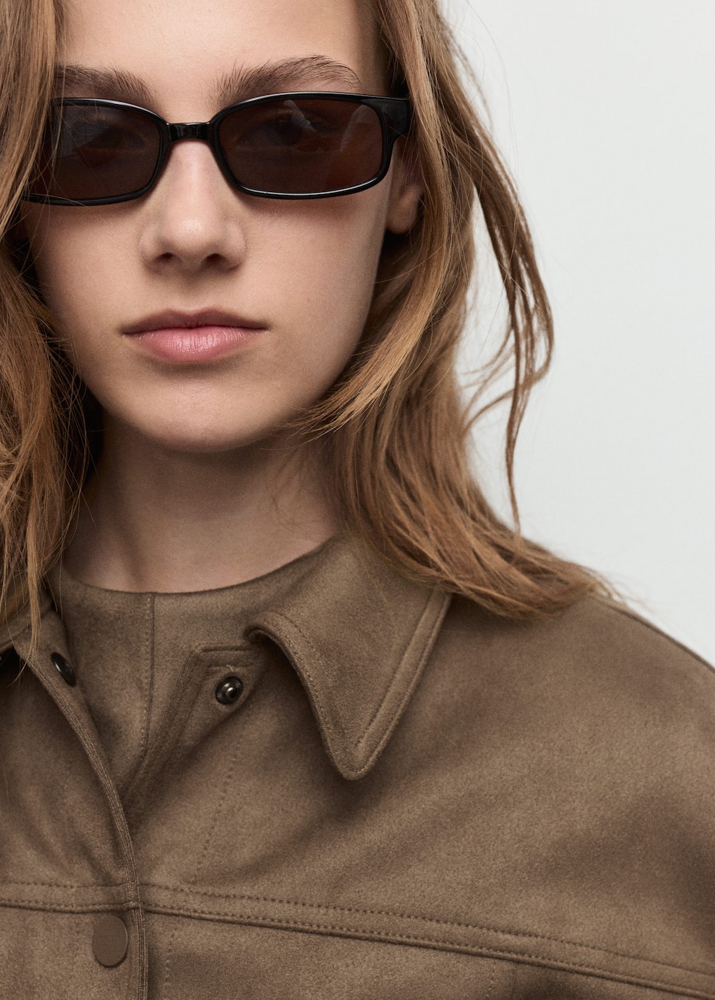 Leather-effect jacket with pockets
