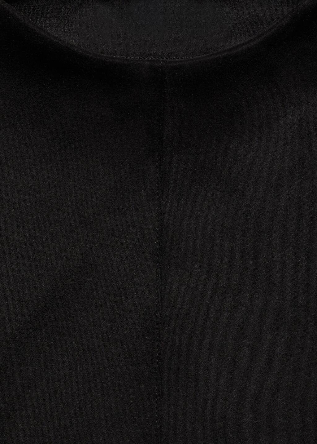Leather-effect t-shirt
