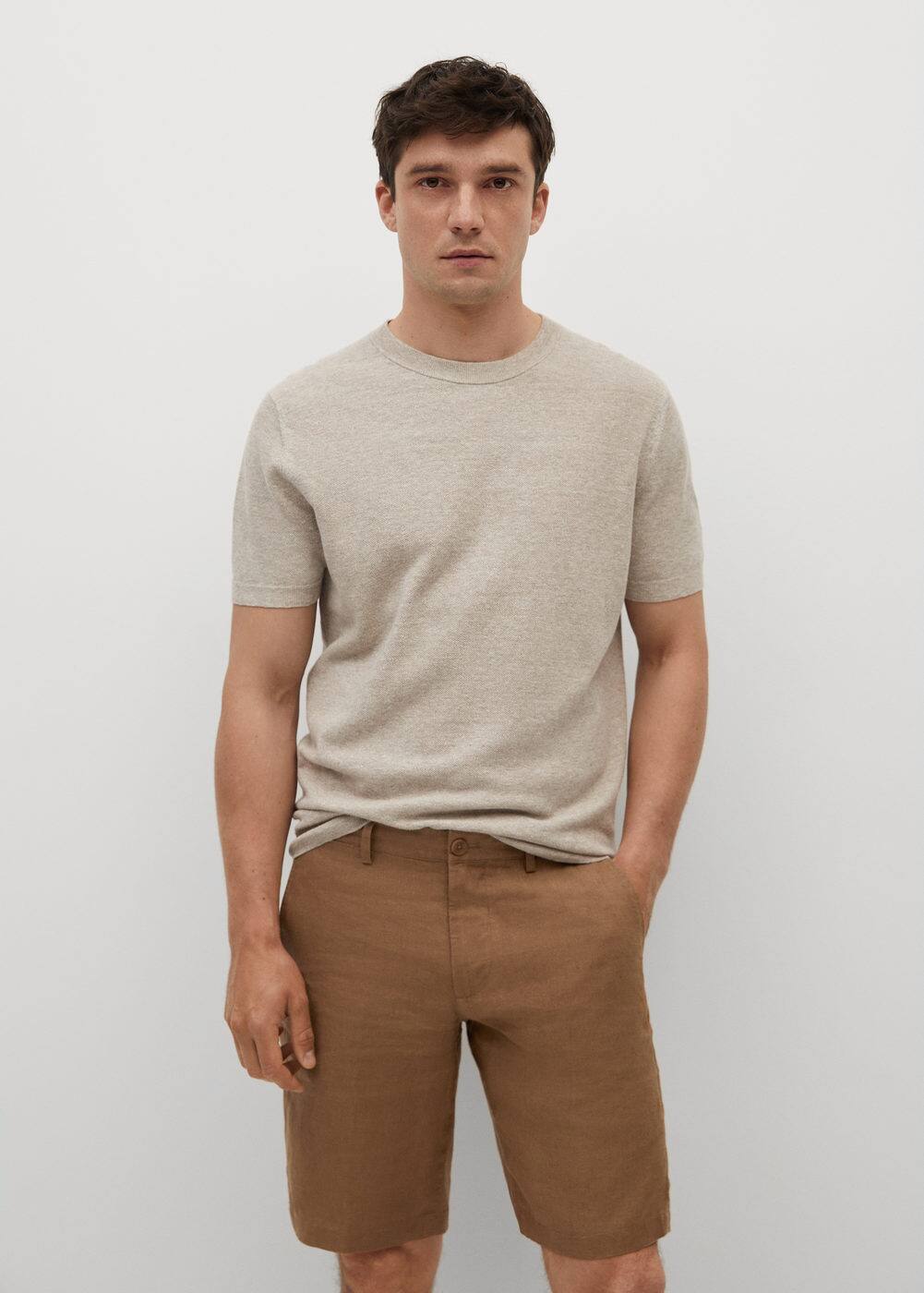 100 linen shorts Man Mango Man The Philippines