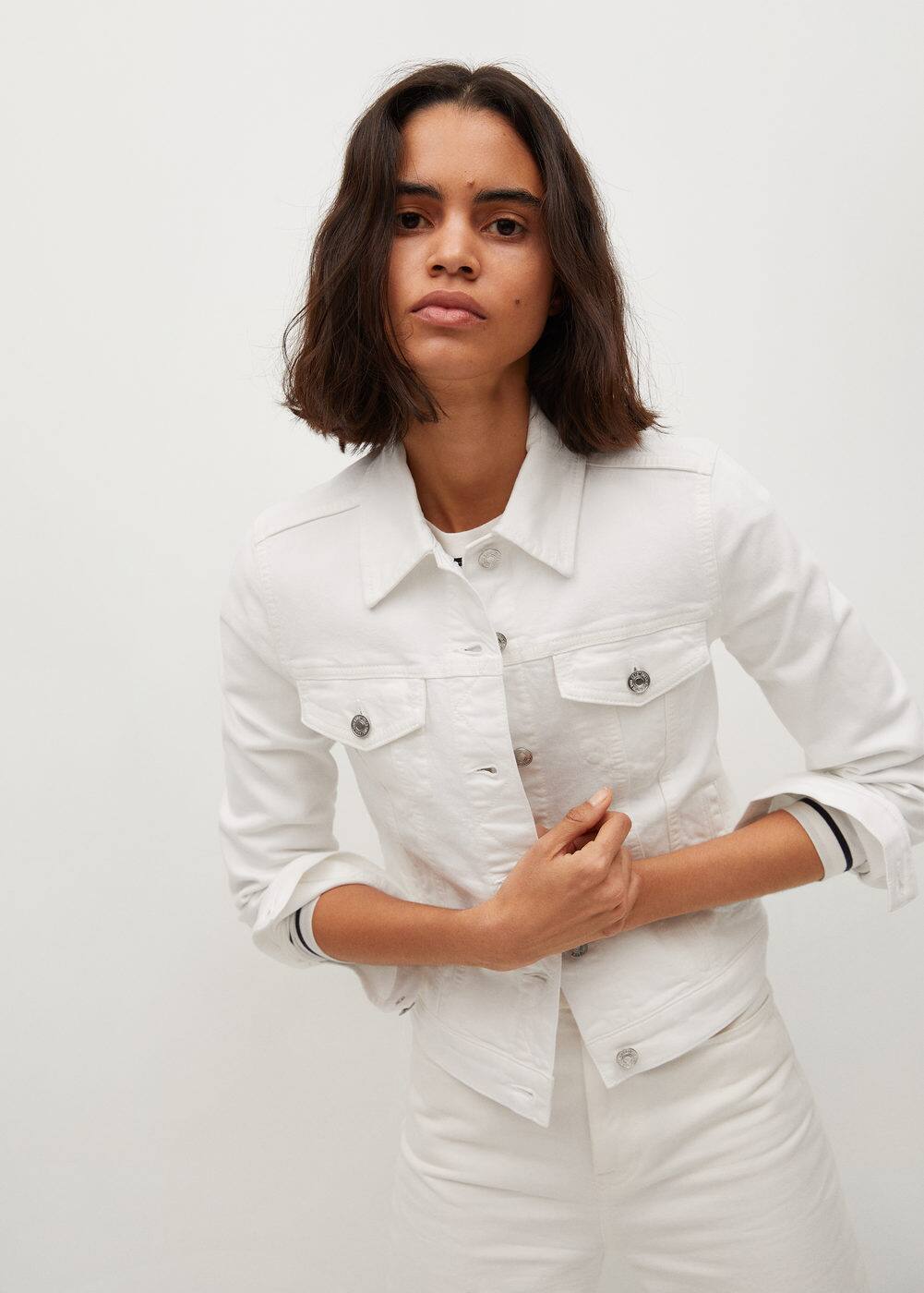 Cotton denim jacket Woman Mango Sri Lanka