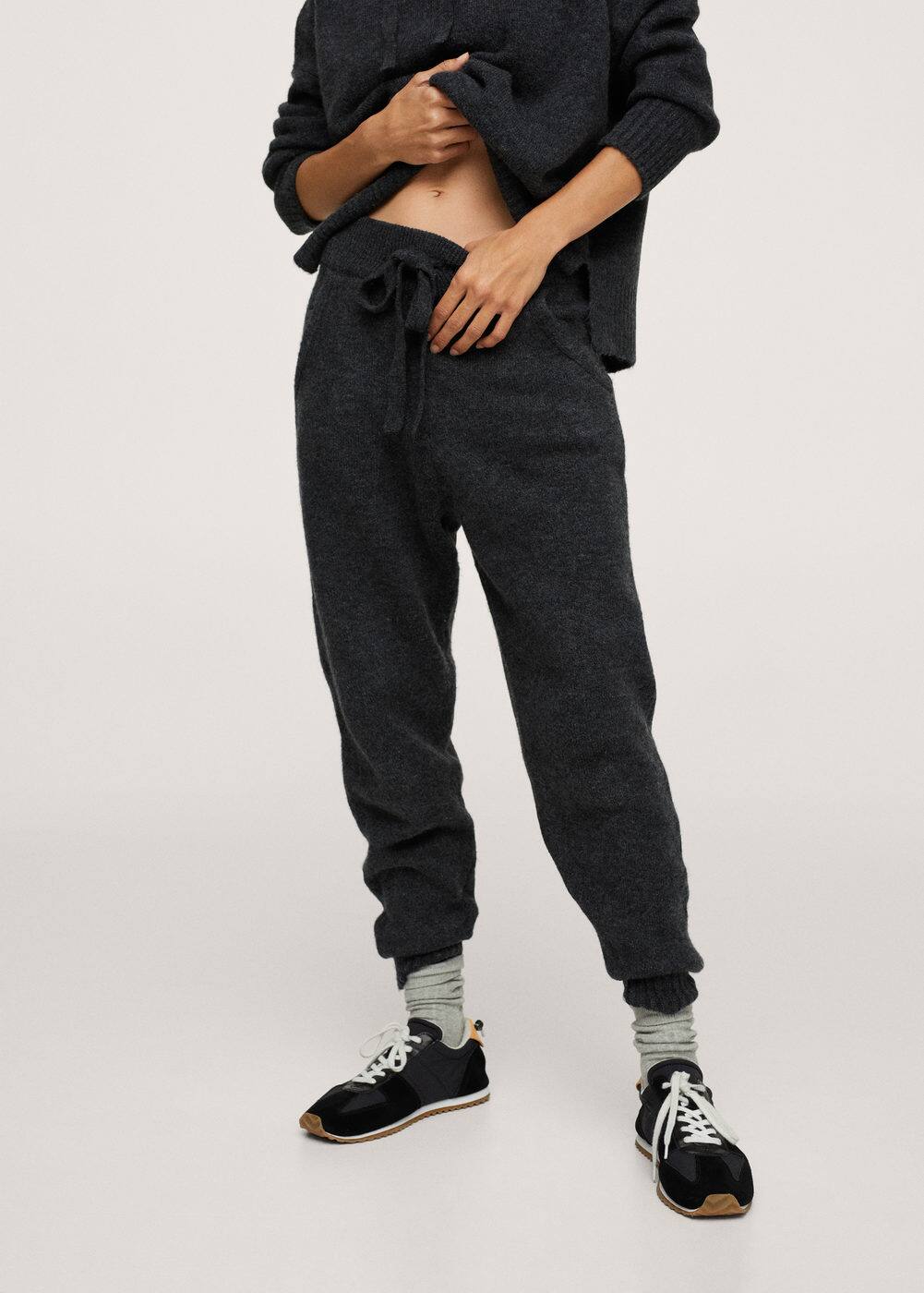 Knit joggerstyle trousers Women MANGO OUTLET USA