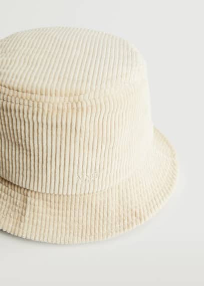 Cappello bucket velluto a coste