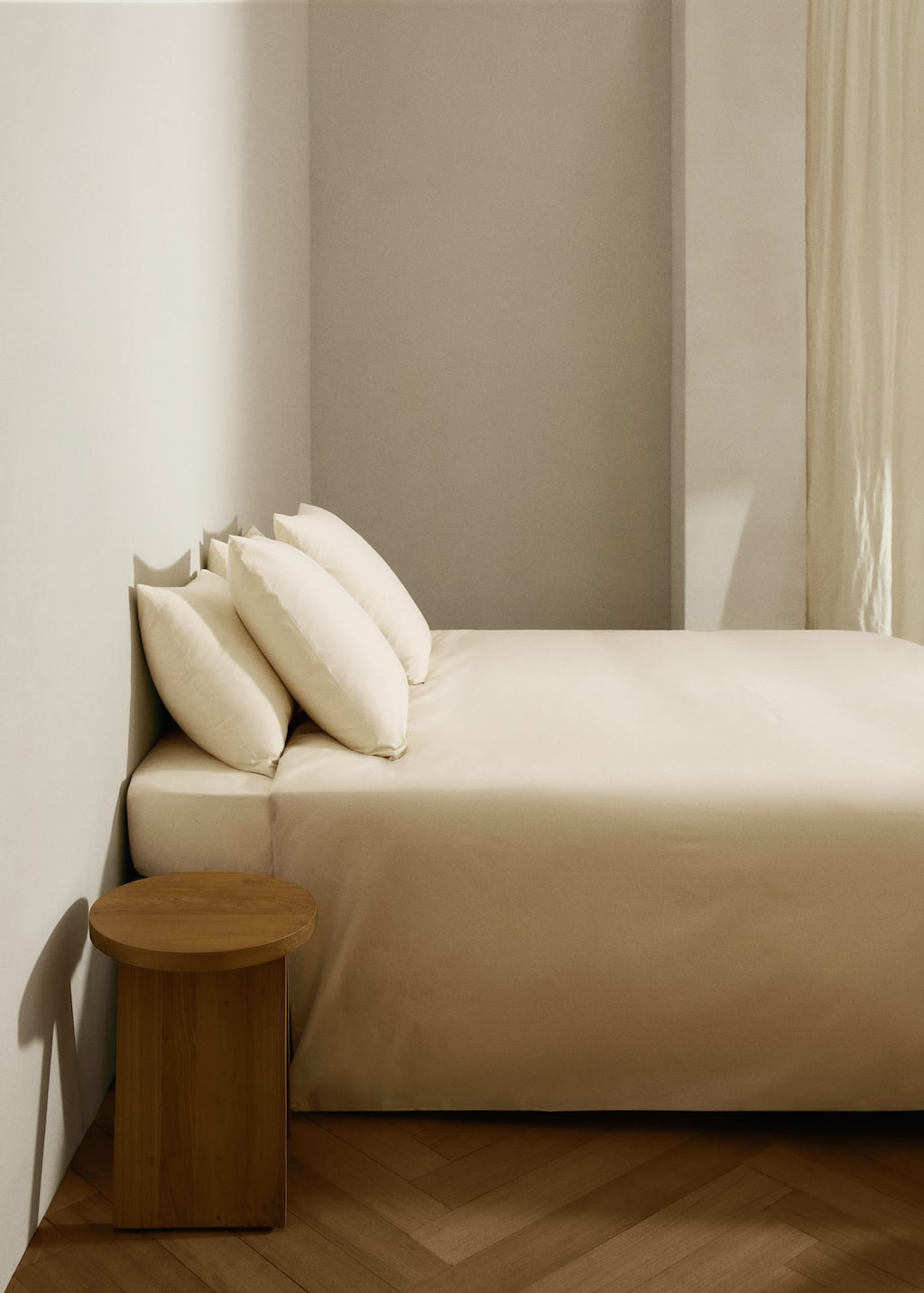 Mango Home Percale Cotton Duvet Cover Superking Bed Vanilla