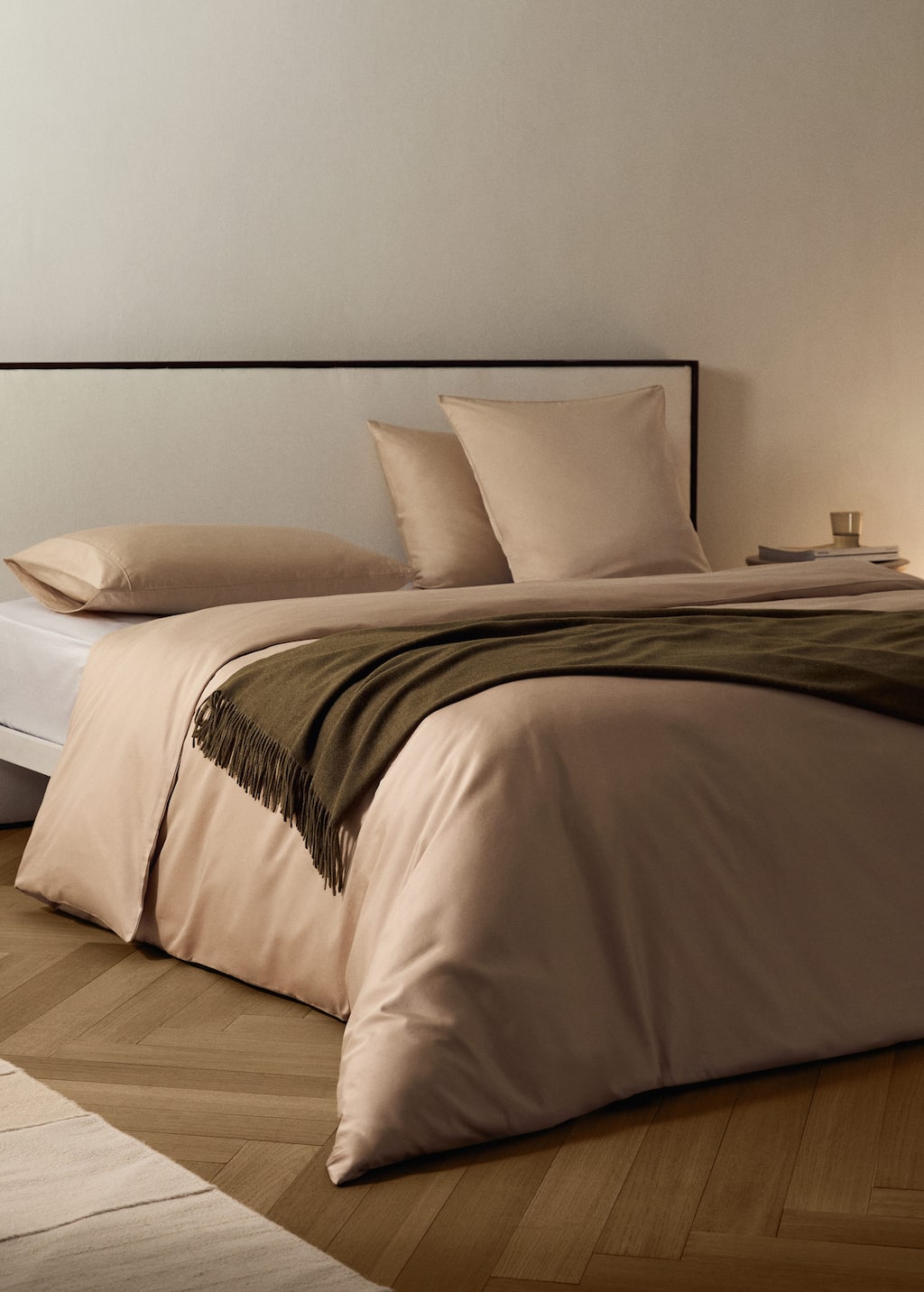 600-thread count satin cotton duvet cover for 135/140 cm bed