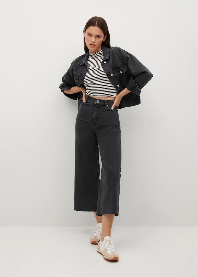 Jeans culotte high waist Women Mango USA