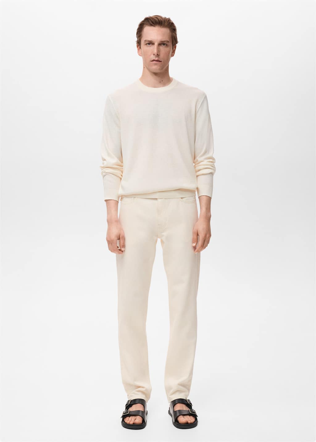 Mango Man Bob Regular-fit Jeans In Sand