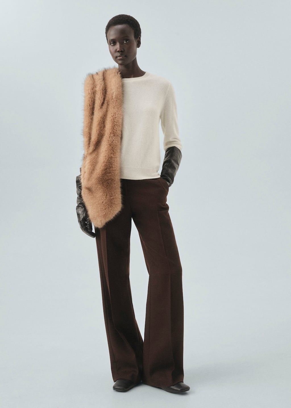Mango 100% Cashmere Sweater Ecru In Neutral