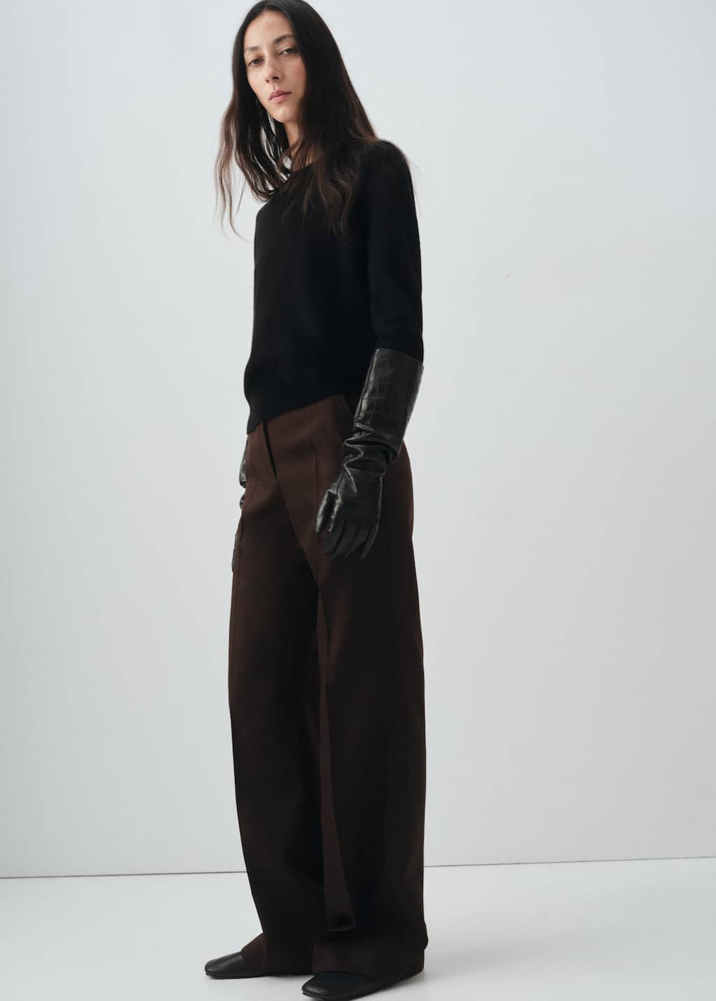 Mango 100% Cashmere Sweater Black
