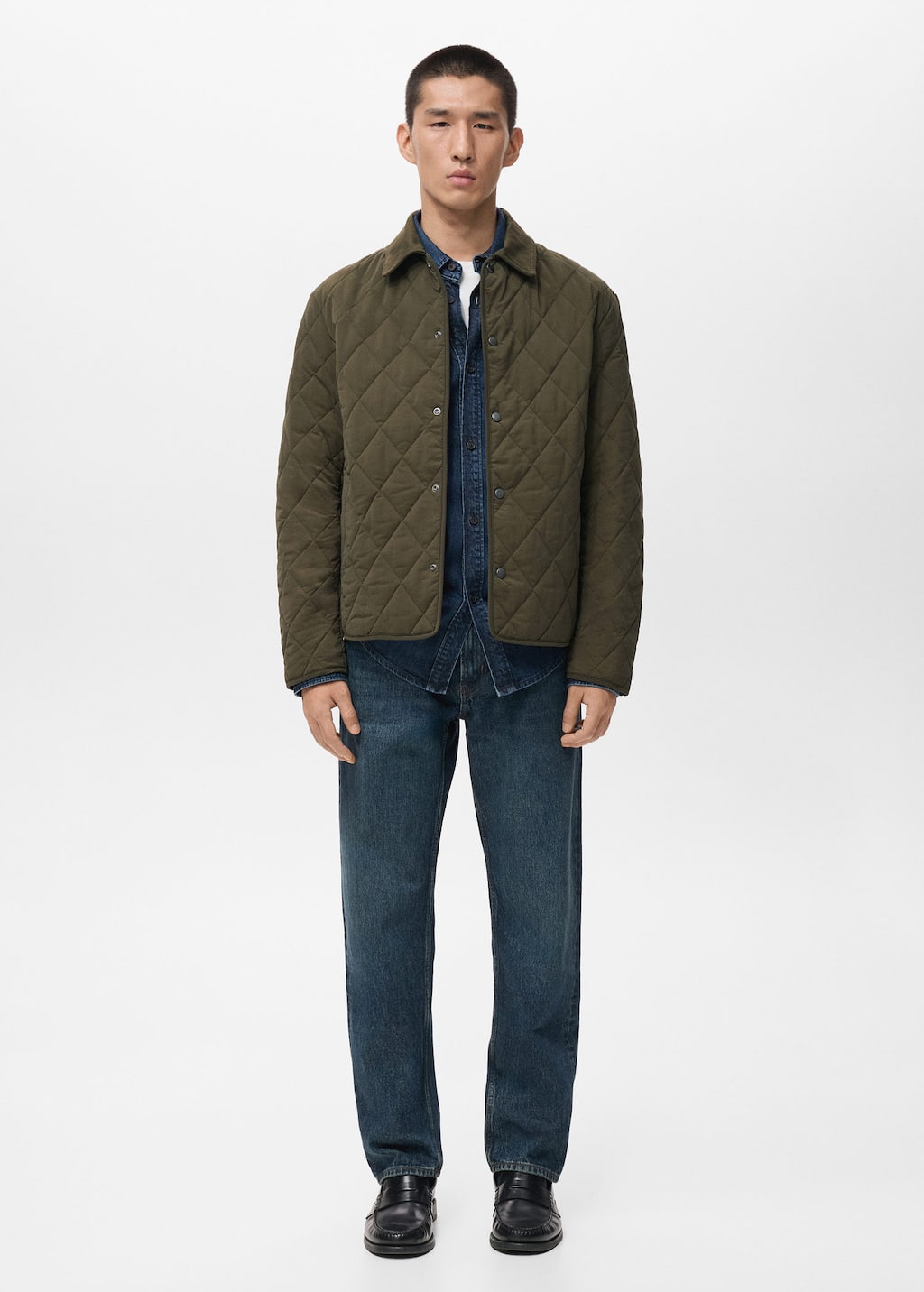 Mango Man Veste Matelassée Hydrofuge Olive - Homme - Xxl -  In Green