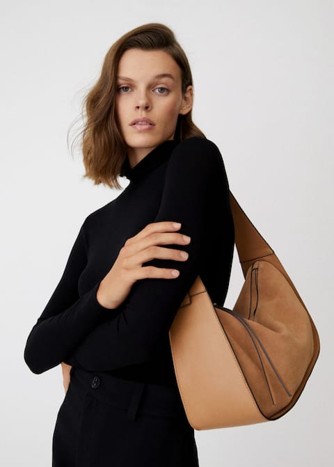 LEATHER BAGUETTE BAG
