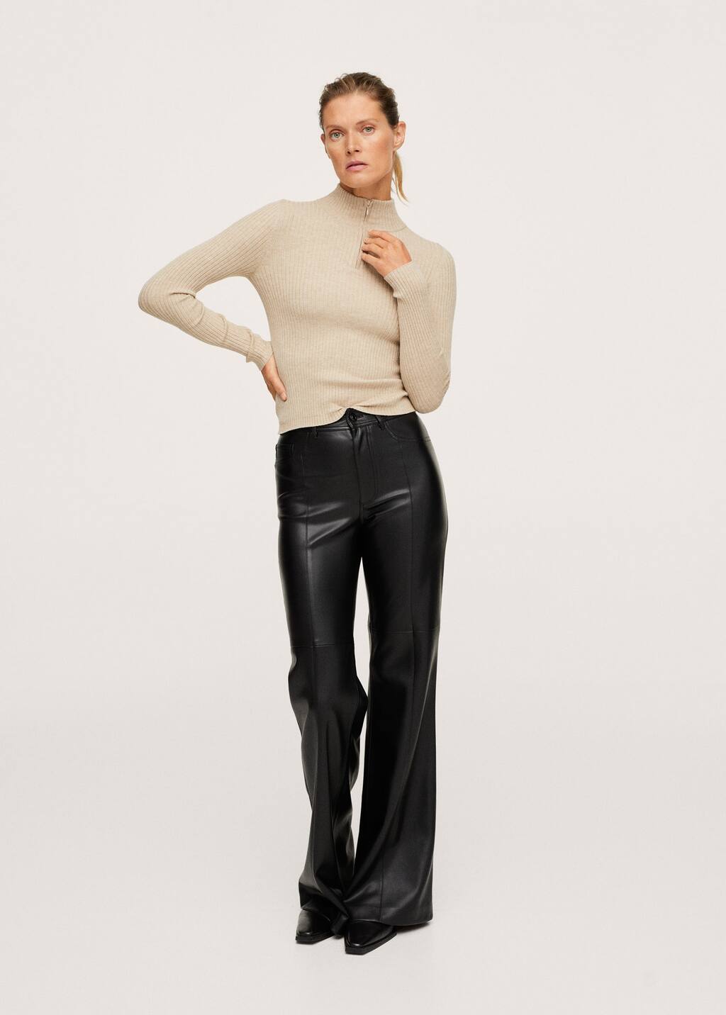 ribbed sweater flares