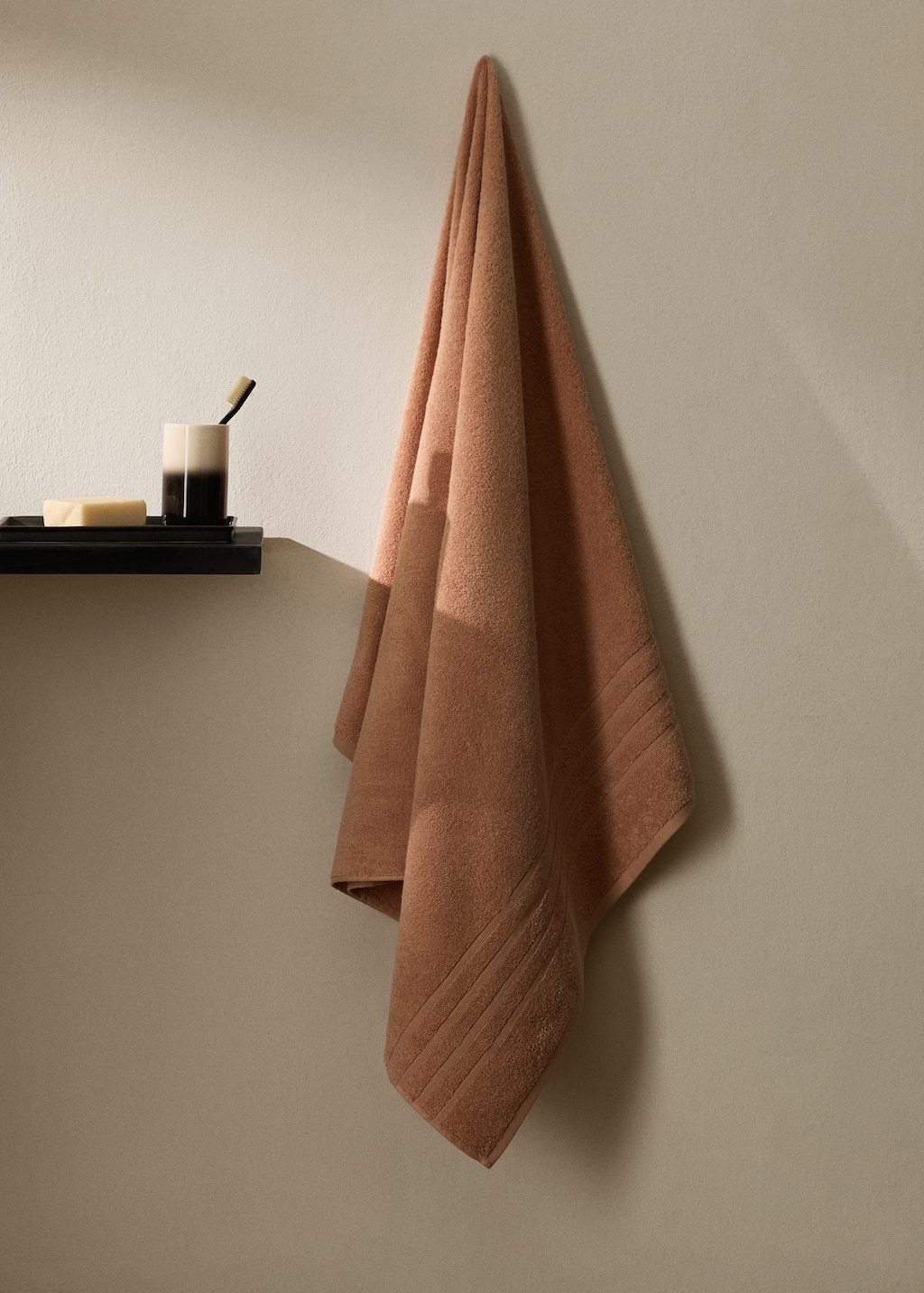 Mango Home Serviette De Bain Coton Saumon - Home - 90x150cm -