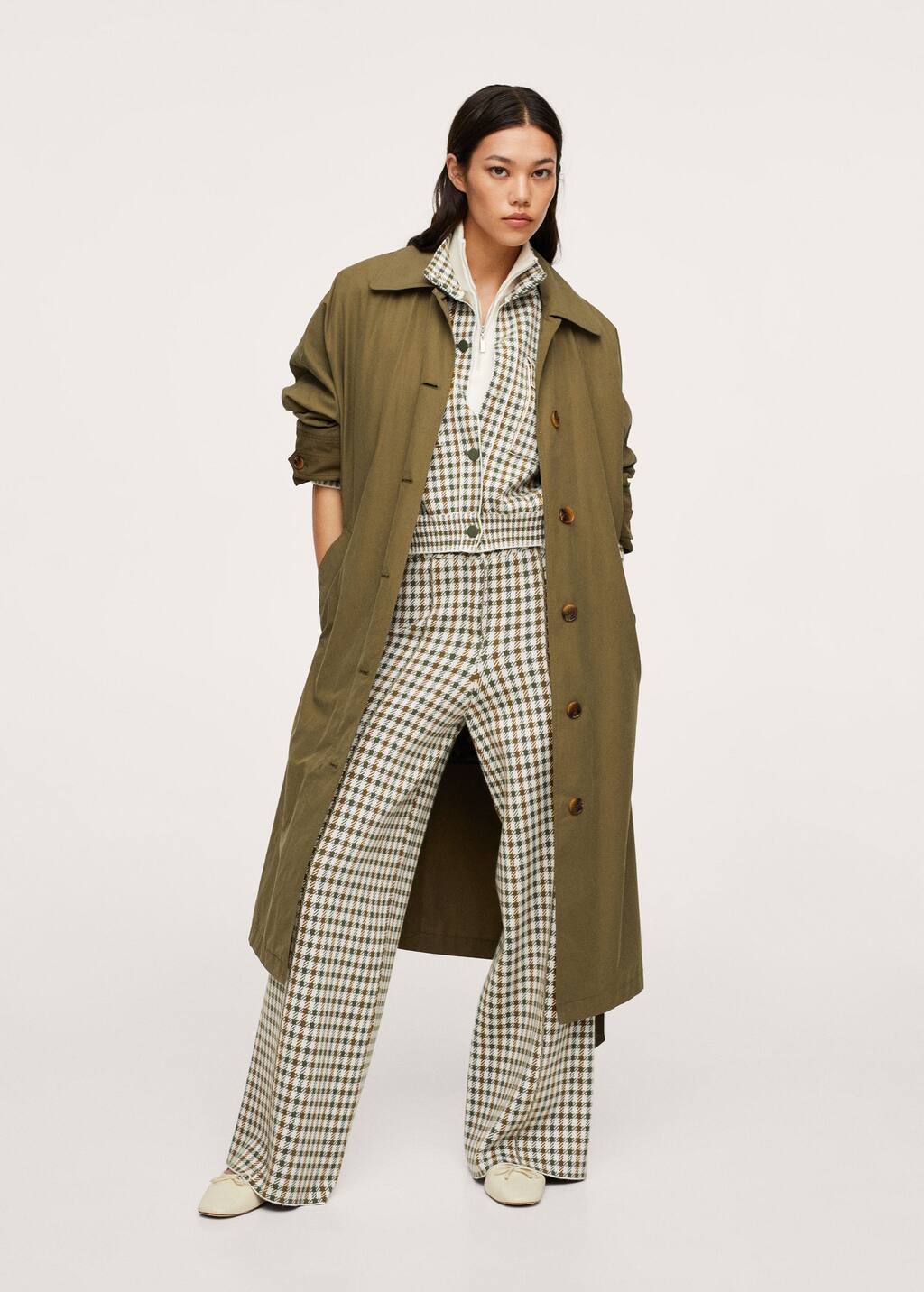 mango checked jacket