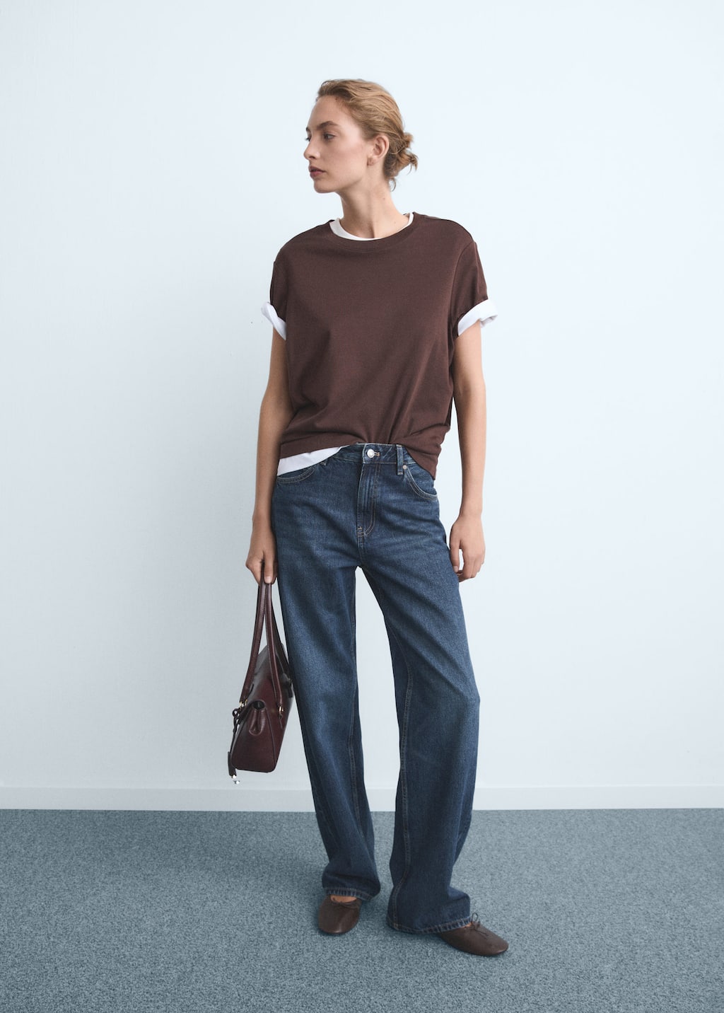 Mango Jean Miami Droit Taille Normale Bleu Foncé - Femme - 34 - In Blue