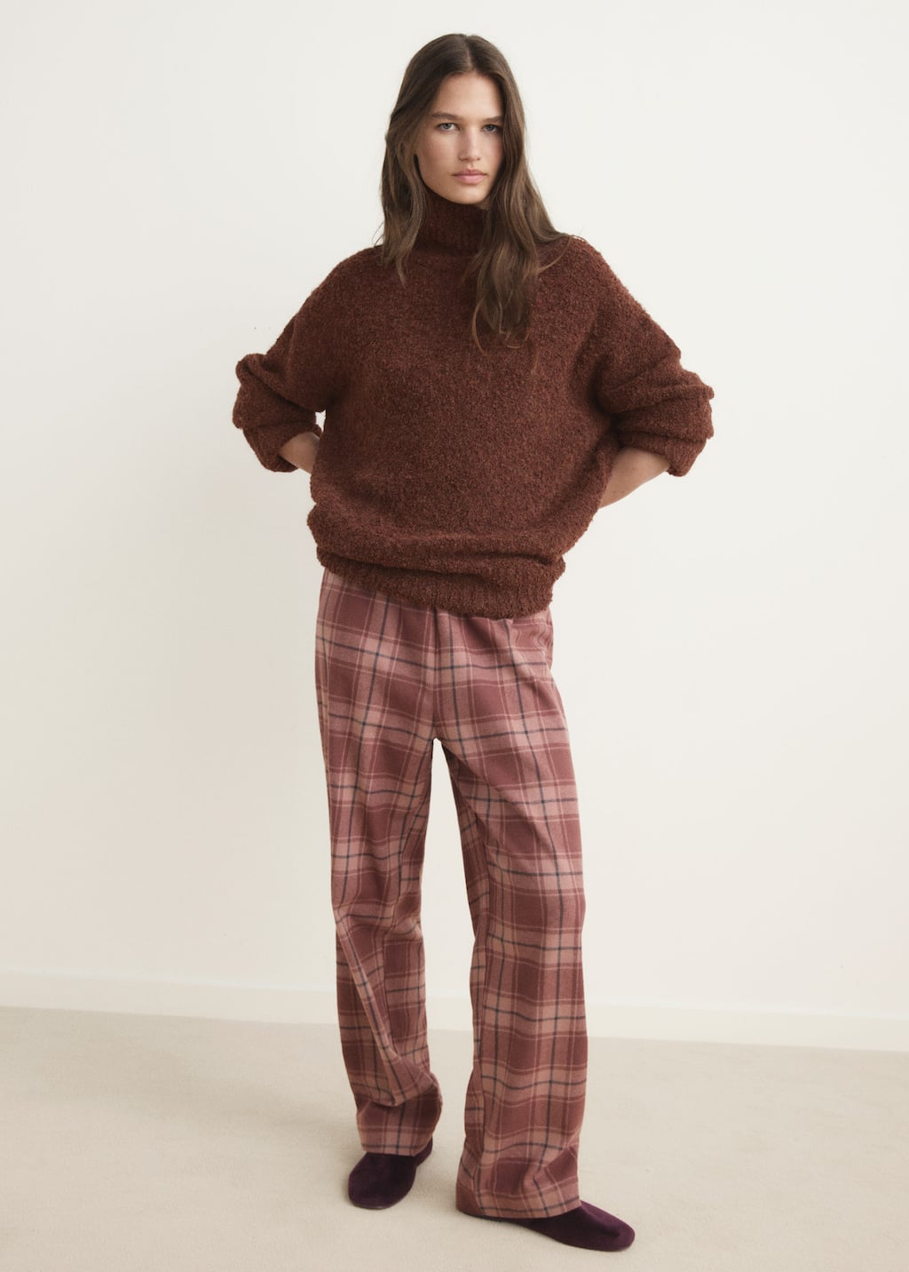 Mango Pull De Pyjama Cognac - Femme - M -  In Brown